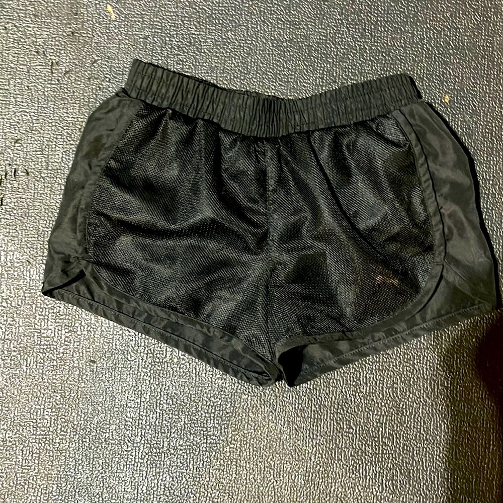 Puma Black shorts with gold emblem size 7